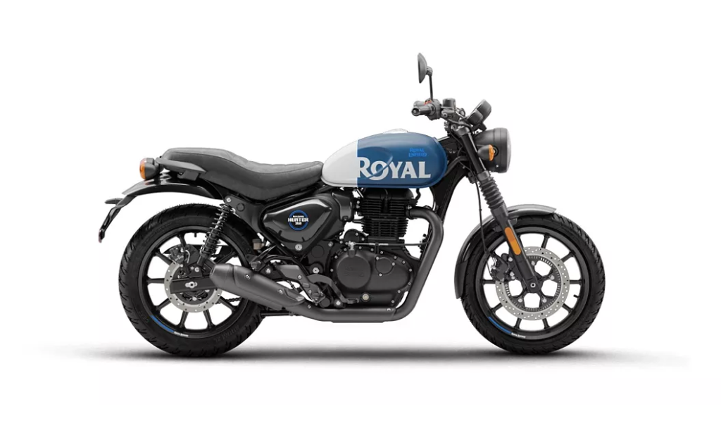 Royal Enfield Bike Hunter 350-Model-Rebel-Blue